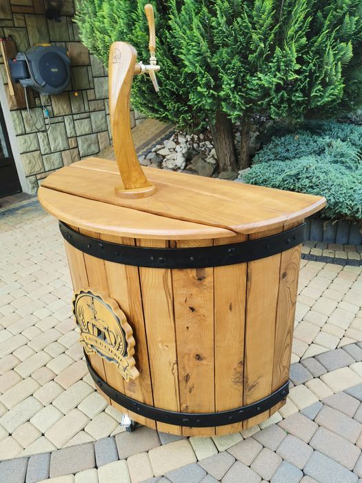 Mobilny rollbar piwo z kija nalewak do piwa bar drewniany komplet