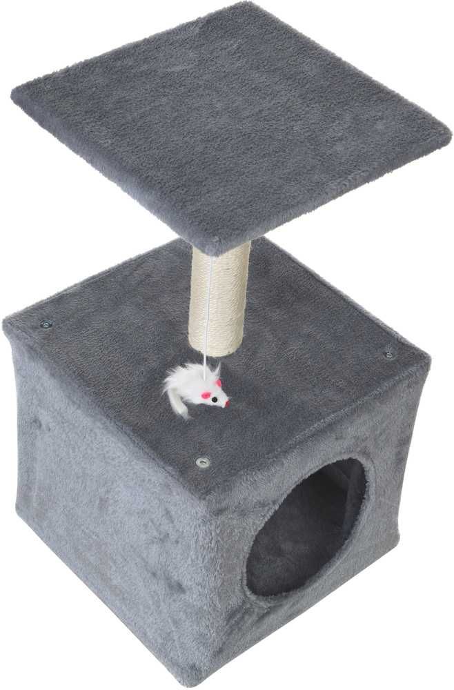 Drapak, legowisko dla kota z budką 3 poziomy