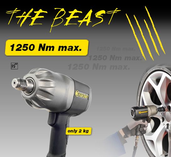 Pistola de Impacto Pneumática Rodcraft 1/2" 1 300 Nm