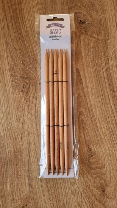 Druty do skarpetek drewniane 7 mm