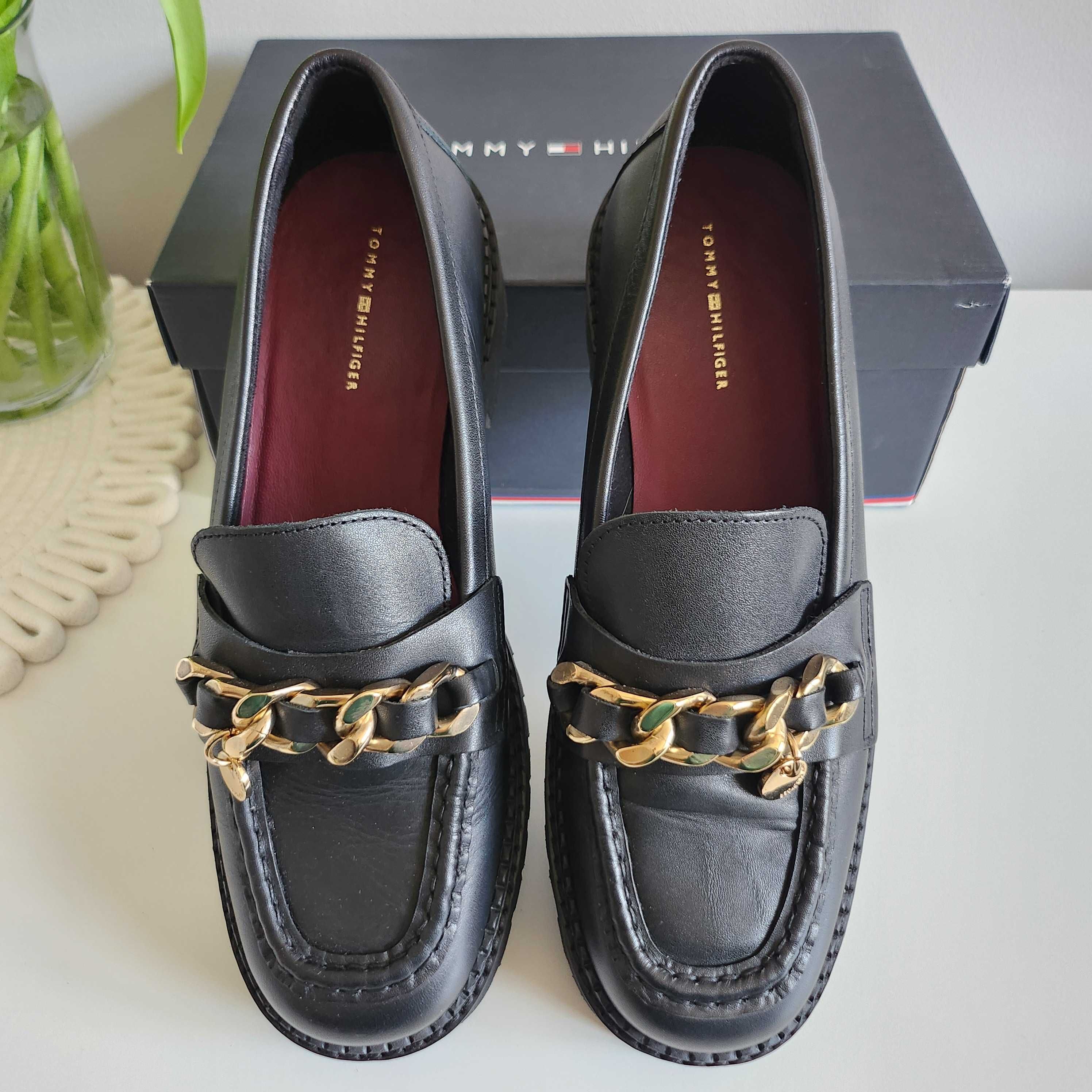 Buty damskie, Tommy Hilfiger, chain chunky loafer, rozmiar 41