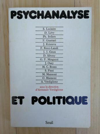 psychanalyse et politique, seuil, s. levy, s. leclaire
