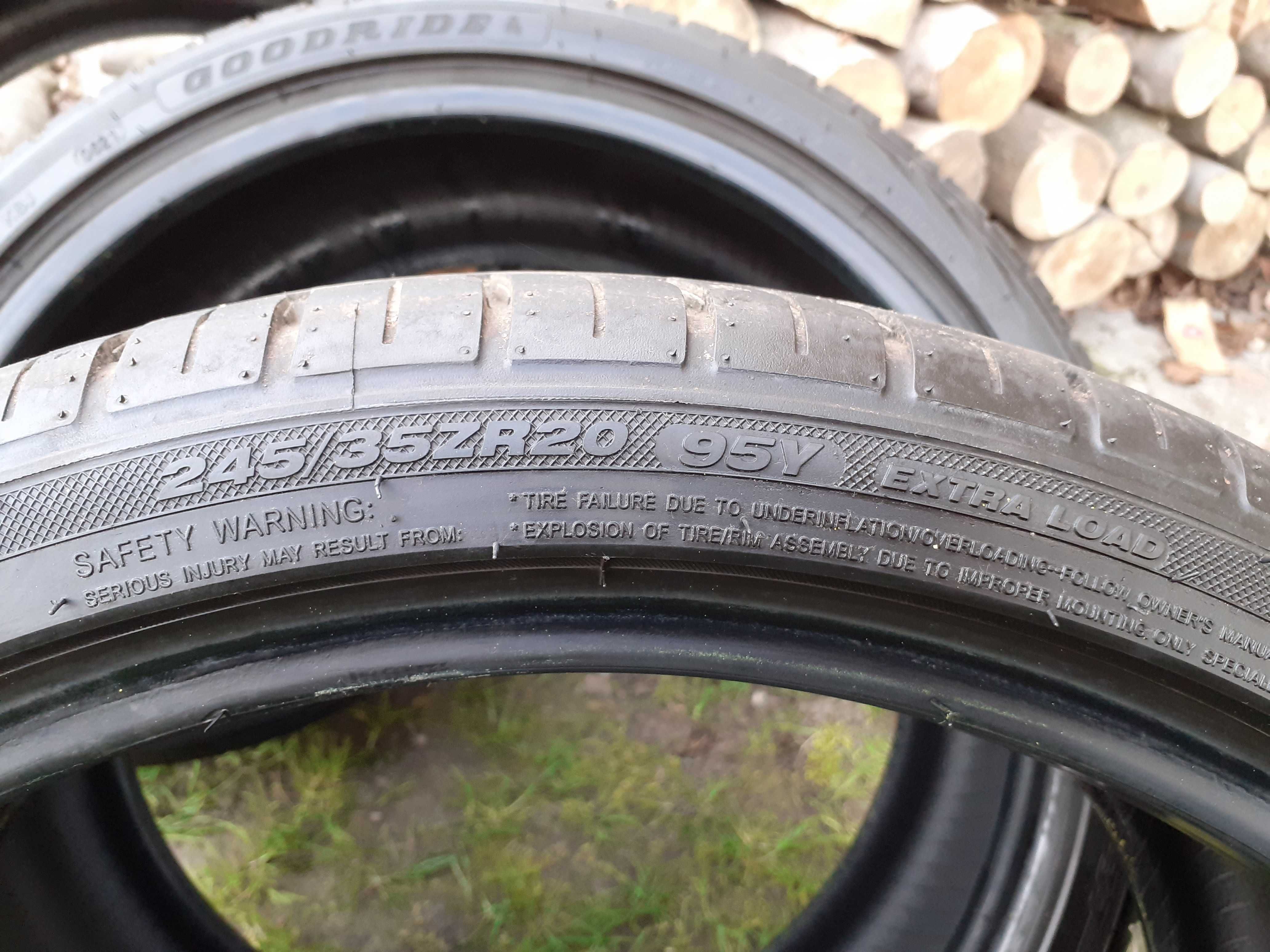 Opony Letnie 245/35 ZR20 GOODRIDE SPORT SA 37 4szt 2021r 7,54mm Opis!