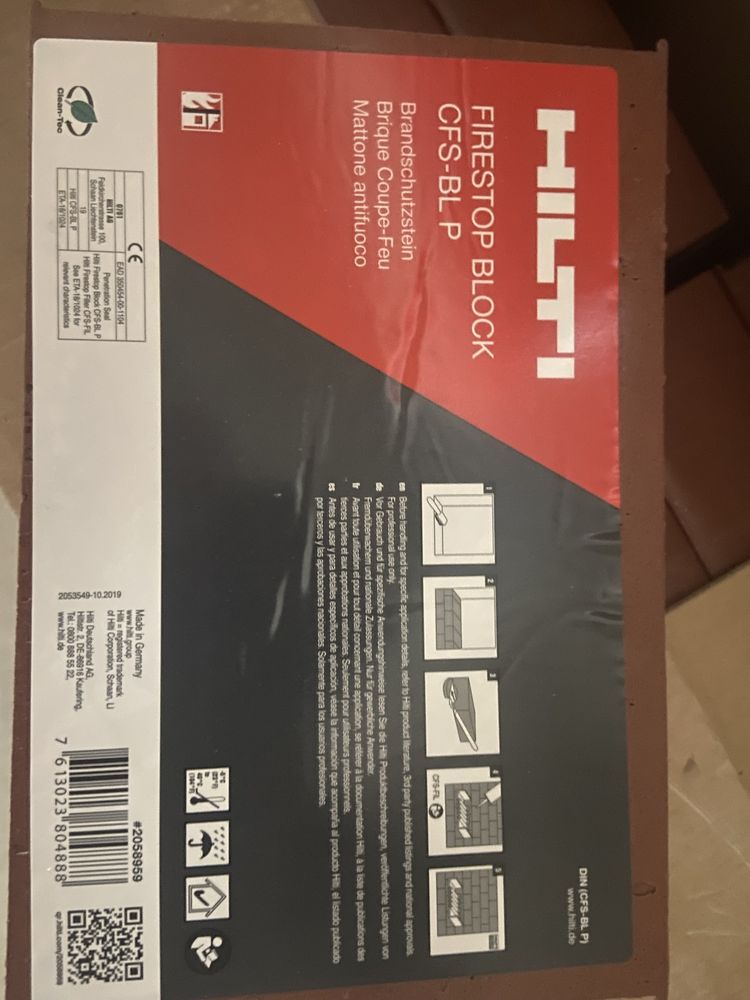 Bloczek ogniochronny Hilti CFS-BL