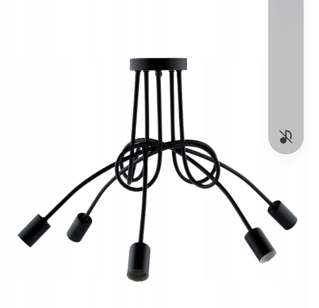 Lampa sufitowa LED z 5xE27