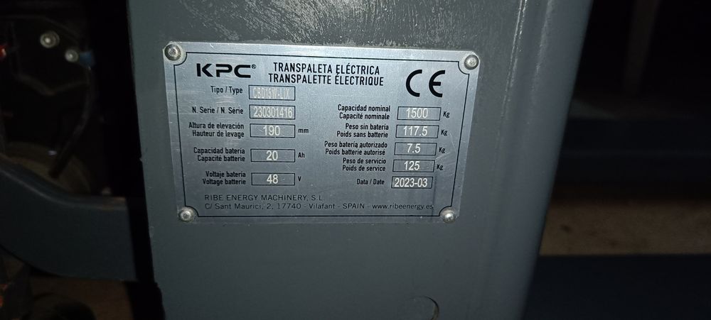 Porta paletes eléctrico