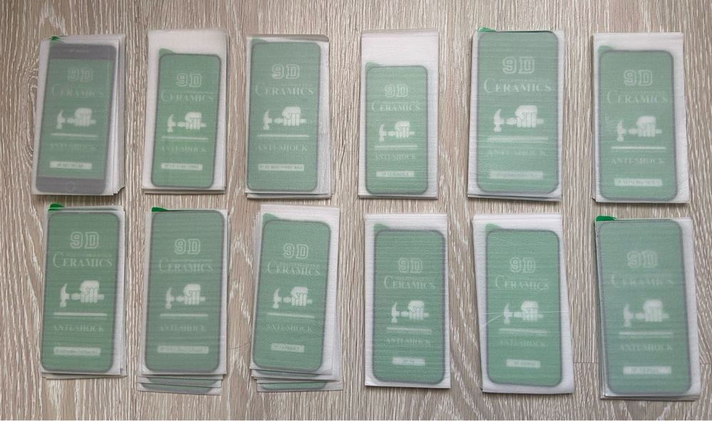 Плівка 9D керамічна для IPNONE 6,7,8,X,,11,12,13,14,15 РОЗПРОДАЖ !!!