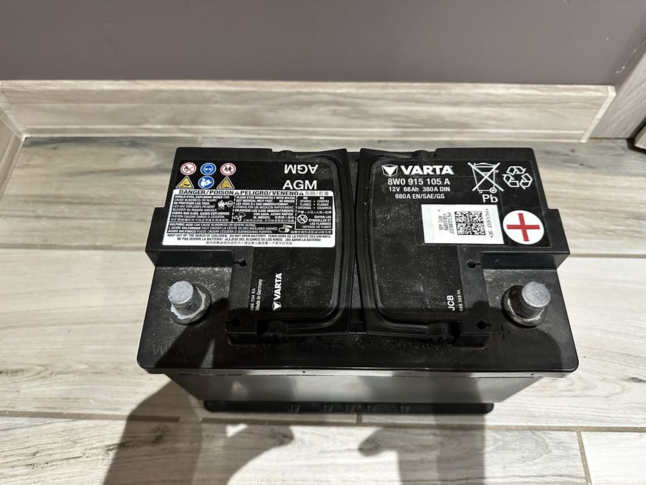 Akumulator oryginalny AGM Varta, 68Ah, 680A.