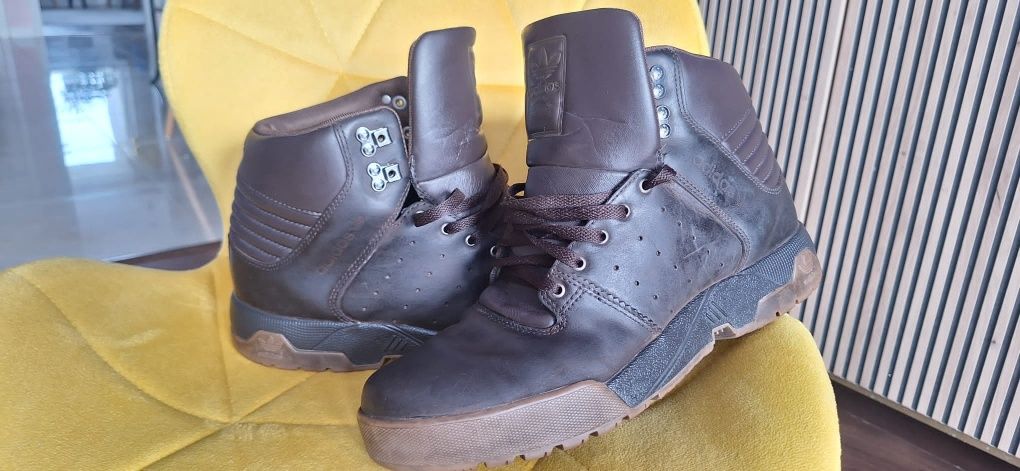 Buty zimowe jesienne adidas Torsion 45 1/3 29cm skora naturalna brąz