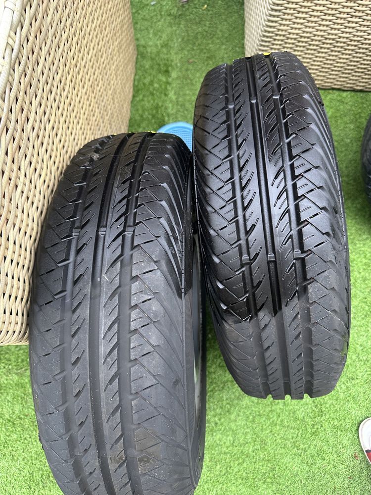 Диски R14 4x98 з шинами 175/70 R14C пара Continental та пара Pirelli