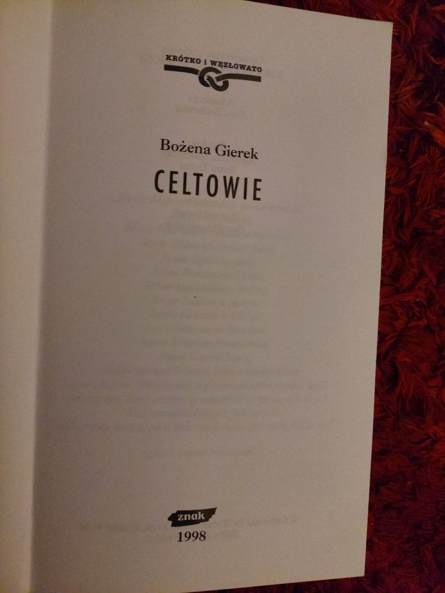 Książka  / Bożena Gierek / Celtowie