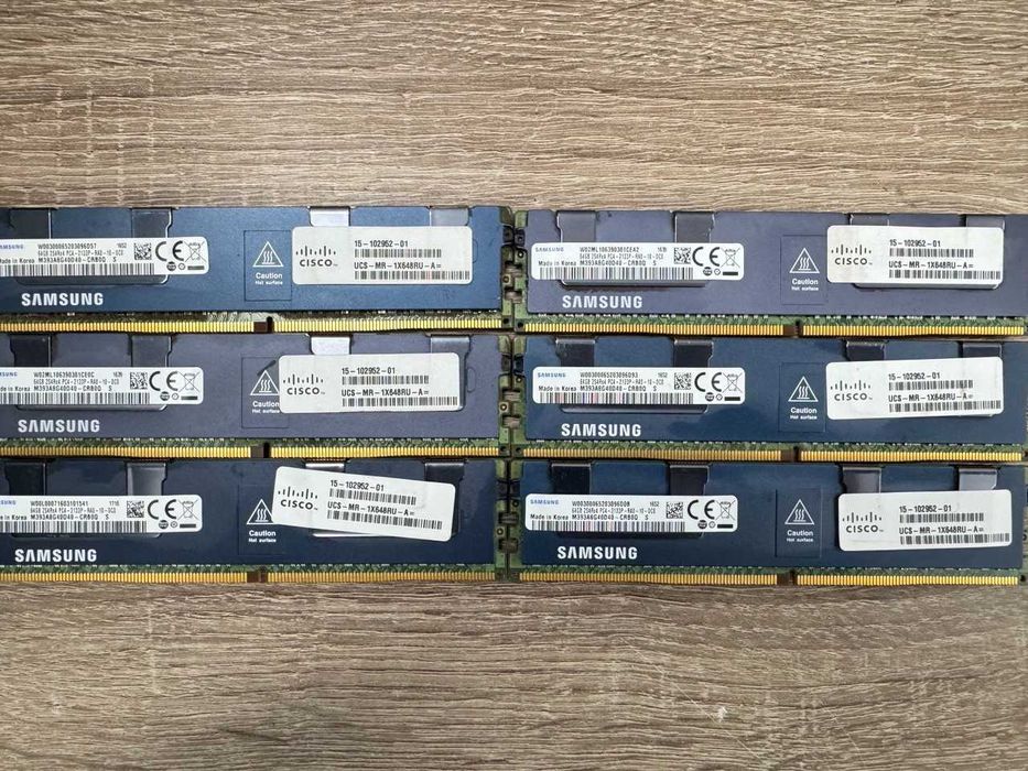 Samsung 64GB ECC DDR4 2133 PC4-19200 Reg серверная