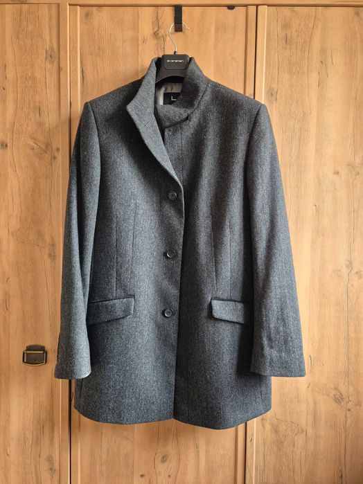 Płaszcz krótki, męski, ciemnoszary firmy LAVARD - NOWY