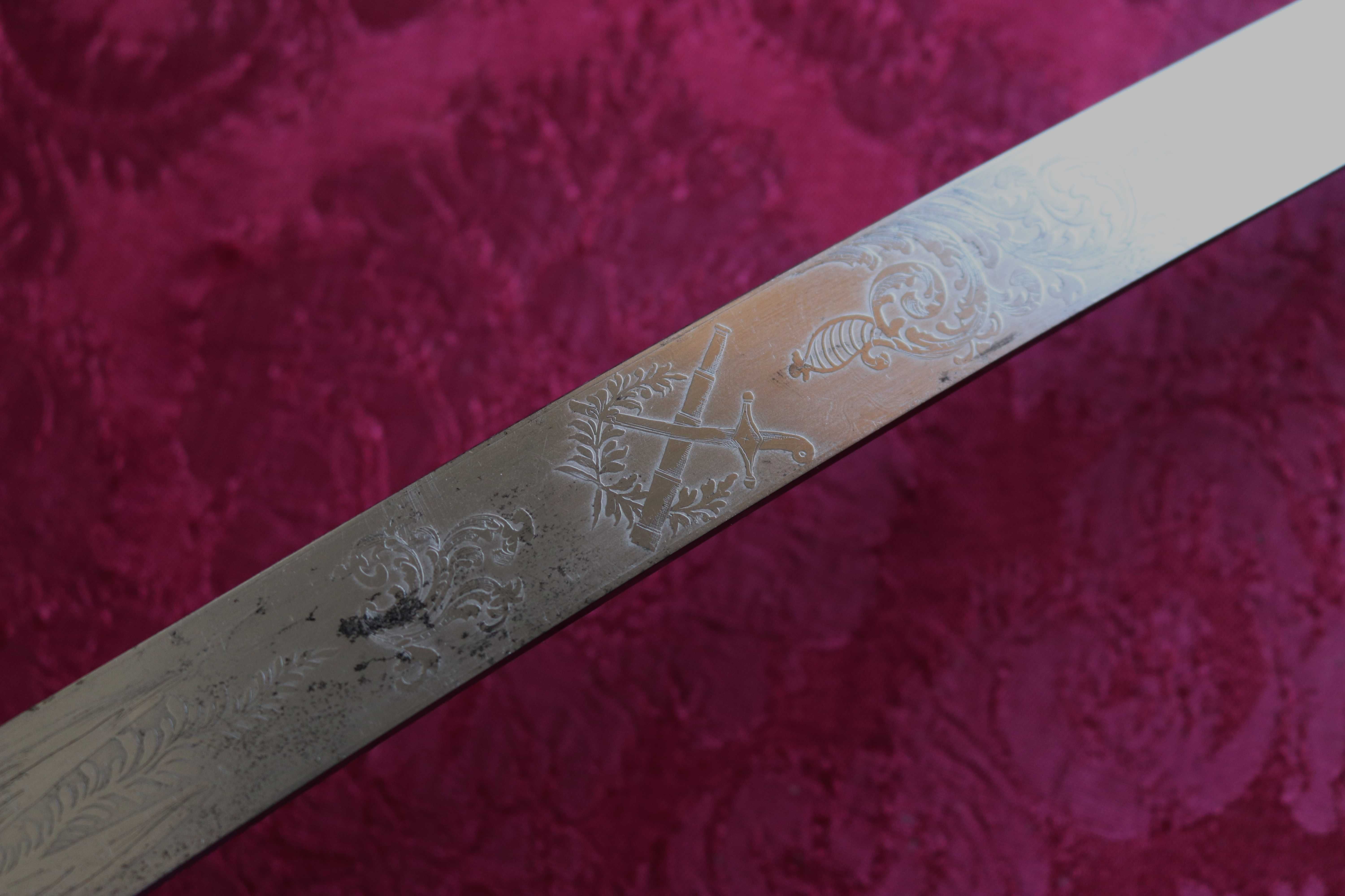 Espada Grande Uniforme de Oficial General m/1852 assinada (Reservada)