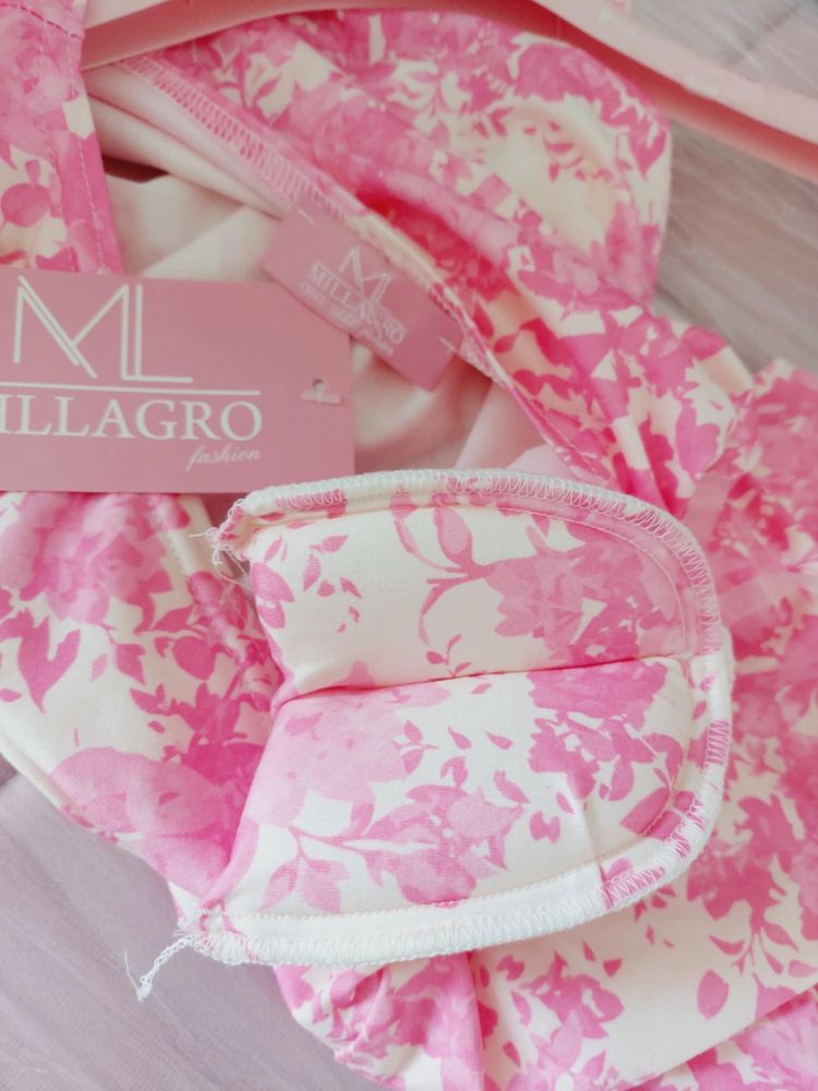 Piękna bluzka Milagro w kwiaty dopasowana poduszki milutka butik uni