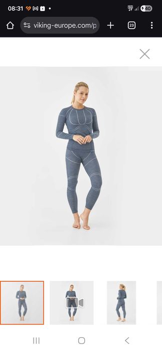 Komplet bielizny termoaktywnej damskiej Viking Lana Pro Merino