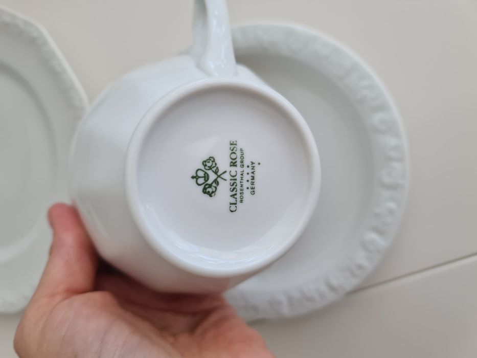 Rosenthal Biała Maria zestaw śniadaniowy