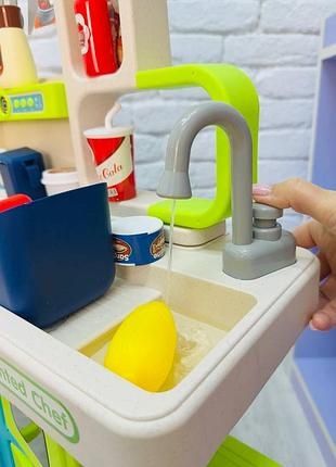 Кухня 101 см,вода,пара,світло,звуки,104 предмети,кухня іграшкова