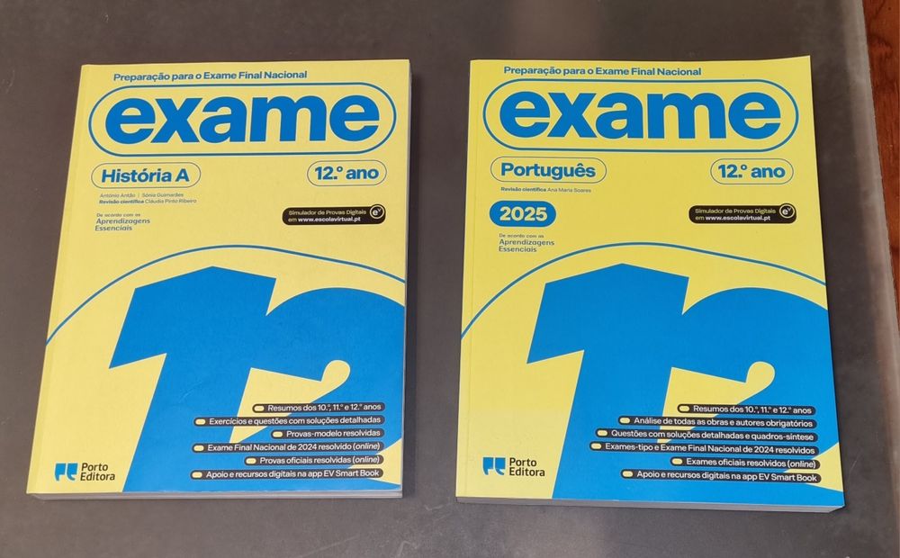 Exames História A e Português 12° ano