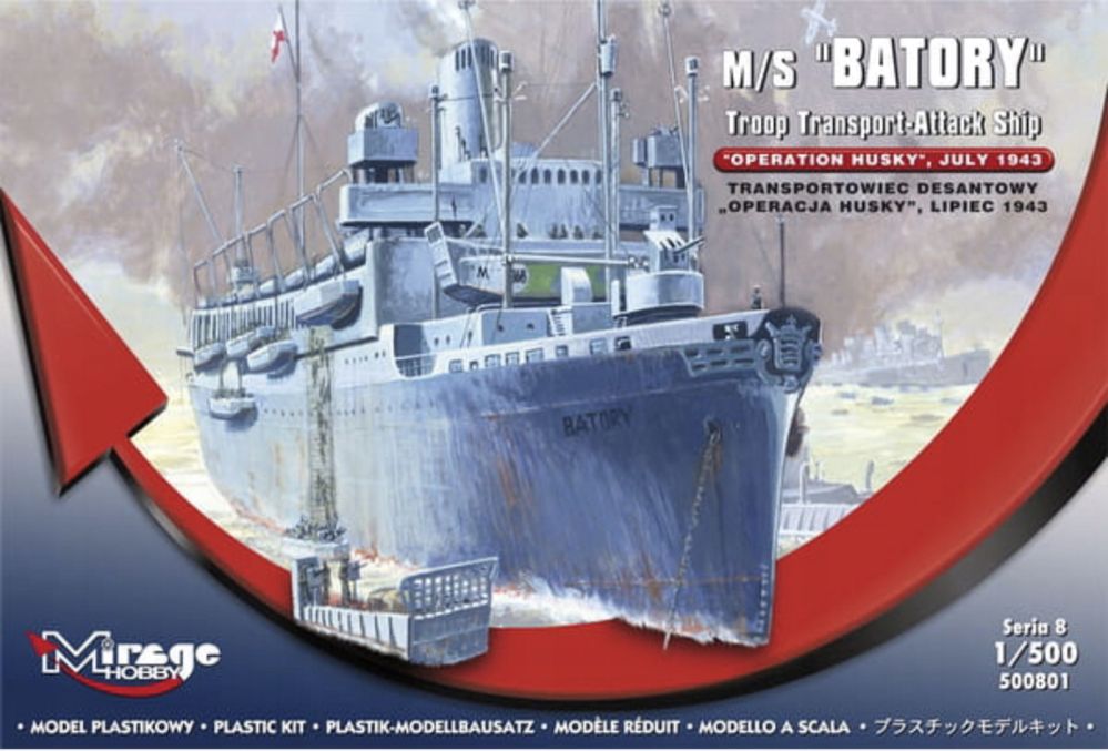 Model plastikowy do sklejania statek Batory AttackShip Mirage 500801