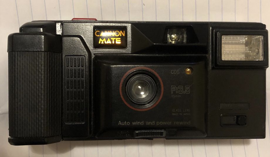 Stary aparat CHINON Pocket AF, Kamera filmowa Cannon Mate AE 808 F: