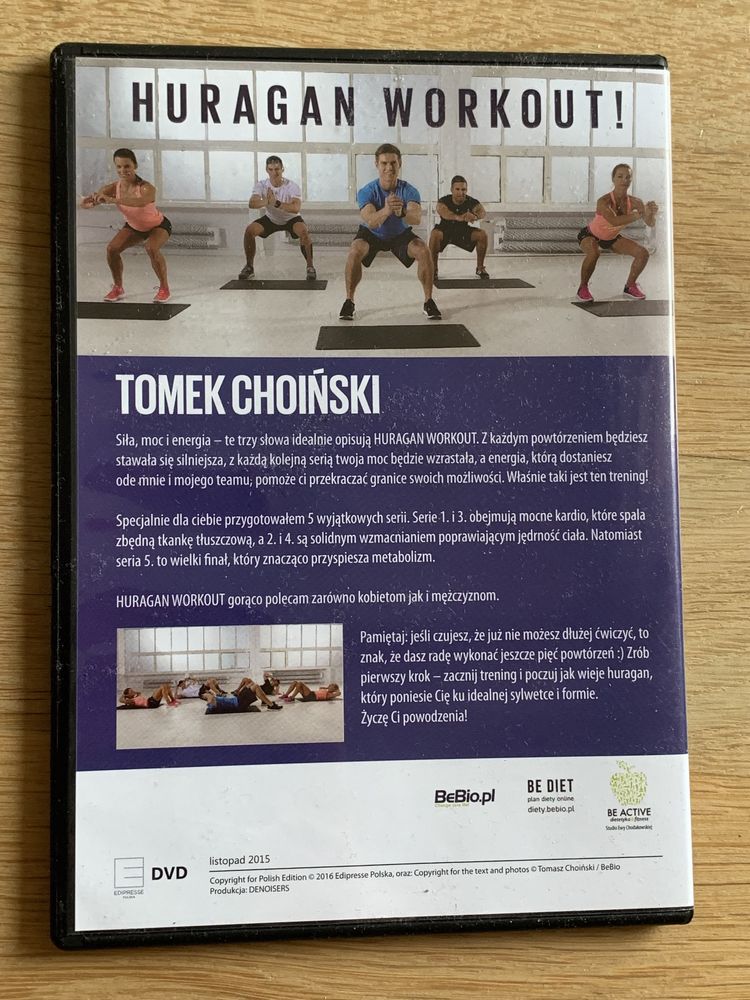 Okazja! Tomek Choiński dvd 40min - Huragan workout