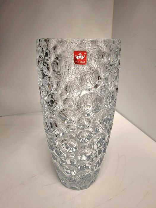 Wazona waza grube szkło bąbelkowane