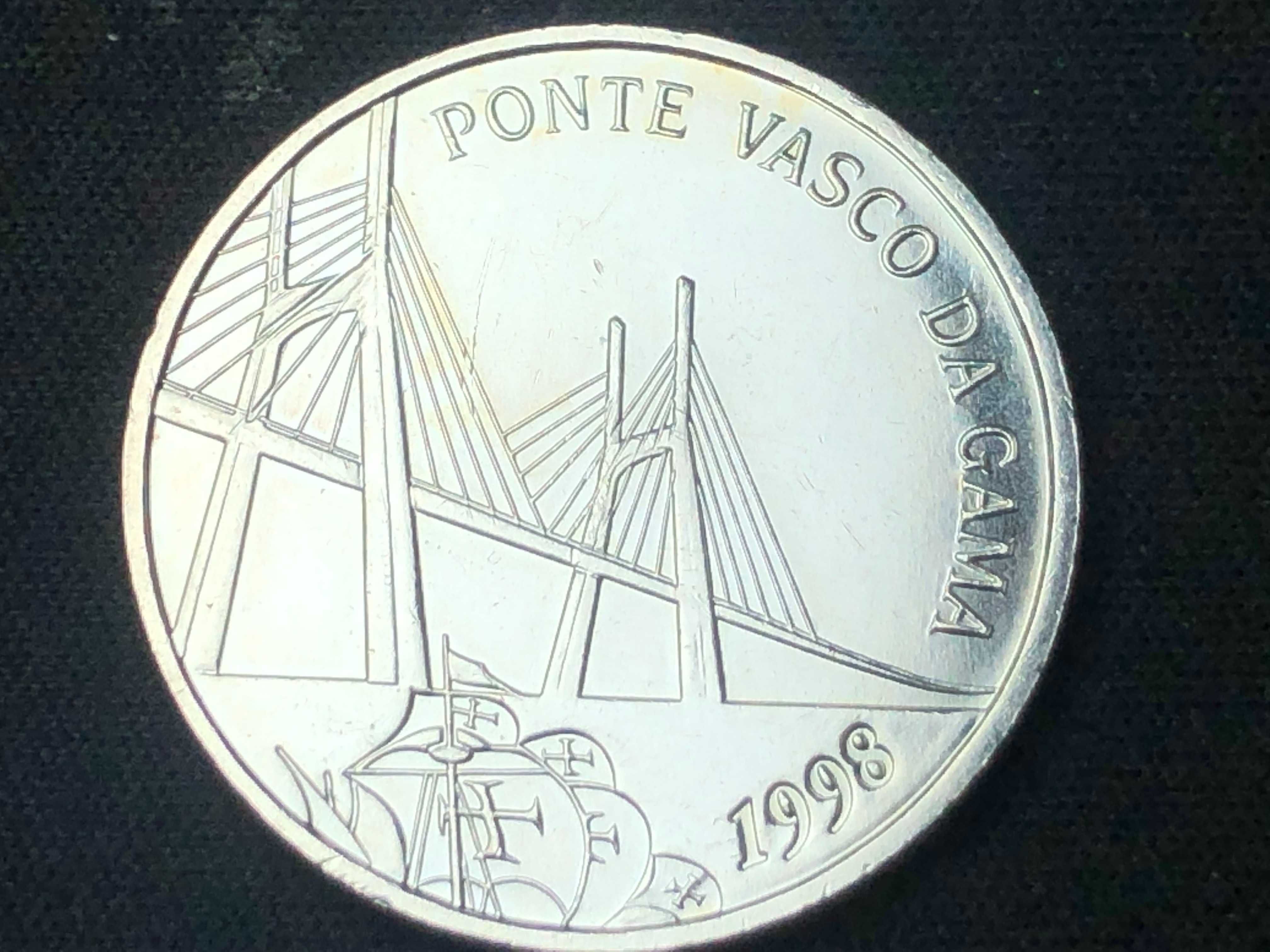 500 Escudos 1998 Prata com Estojo Ponte Vasco da Gama