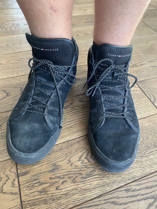 Wysokie męskie buty sneakersy wiązane Tommy Hilfiger 44