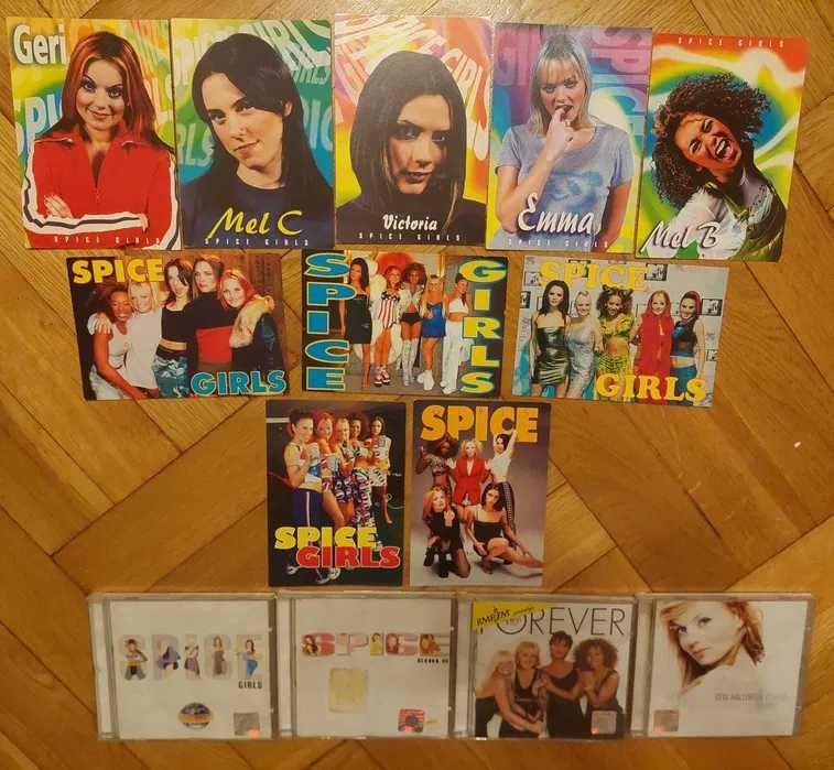 Zestaw kolekcjonerski Spice Girls płyty i pocztówki