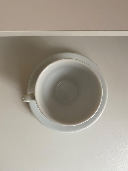 Filiżanka z talerzykiem ceramika z firmy Lubiana