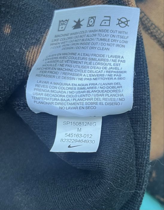 Свитшот Nike Tech Fleece Tie-Dye, размер М, зип худи nike tech fleece