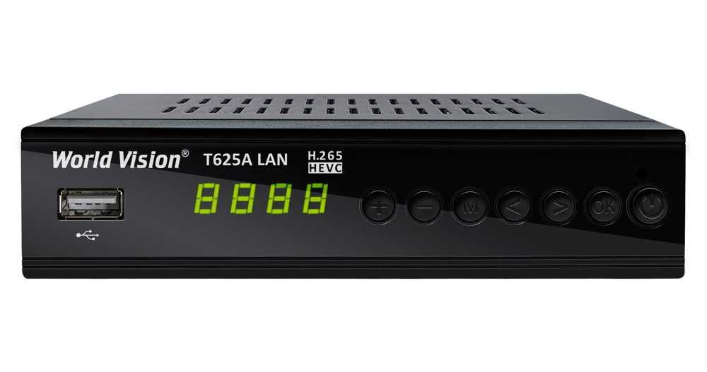World Vision T625A LAN  T2/C  тюнер, приставка + IPTV+YouTube+ Tiktok