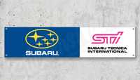 Baner plandeka Subaru Sti 150x60cm gt wrx