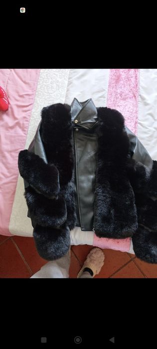 Casaco napa com pelo