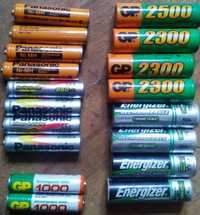 Аккумуляторы разного вида аа , ааа , батарейки philips lr 20