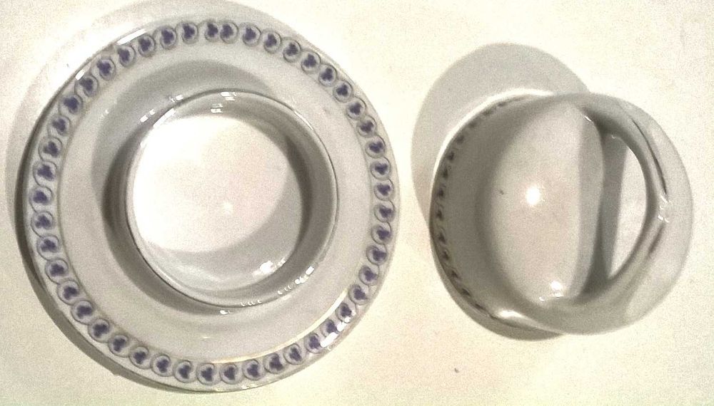 Manteigueira em porcelana Vista Alegre