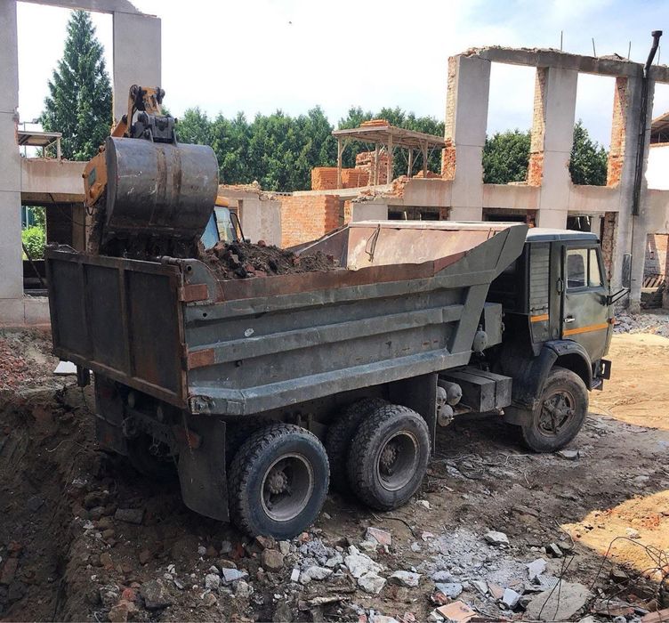 Вивіз сміття КамАЗ/завантаження вручну/під екскаватор/працюємо швидко