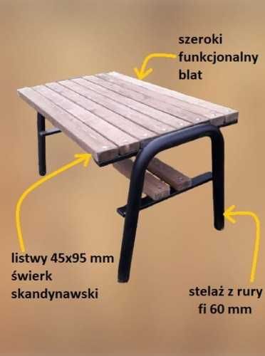 Stół P-1 125 cm miejski, parkowy, ogrodowy, producent, atest