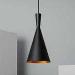 Lampa loftowa wisząca  Pinio E27x1 czarna+złoty