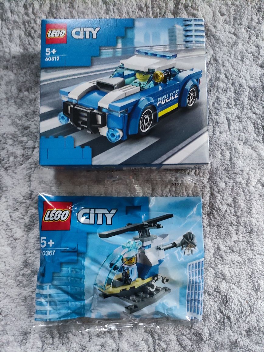 LEGO City  60312 Radiowóz i 30367 Helikopter policyjny