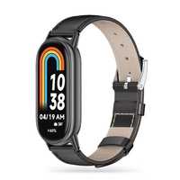 Tech-Protect Leatherfit Xiaomi Smart Band 8 / 8 Nfc Black