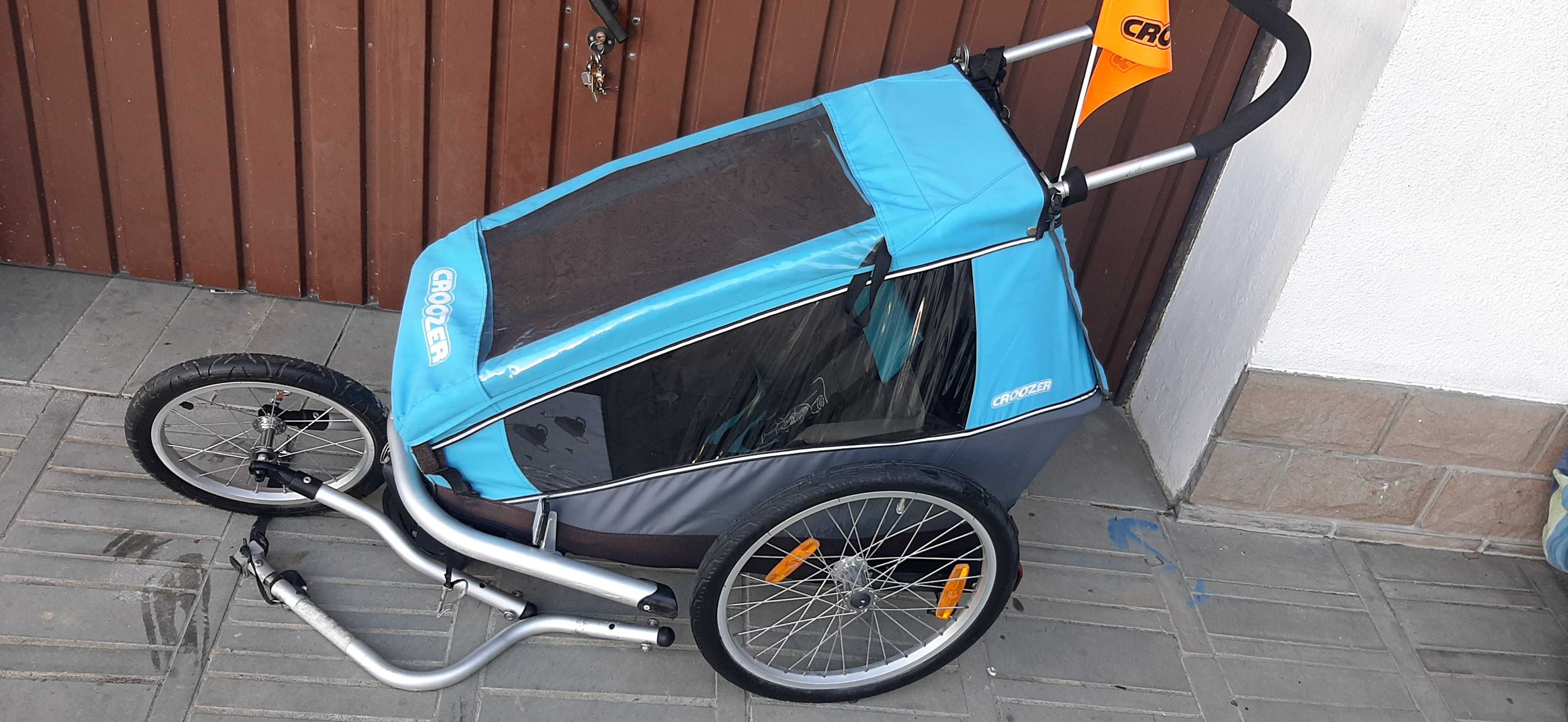 Croozer kid 1 przyczepka rowerowa 3w1 jogger komplet bdb