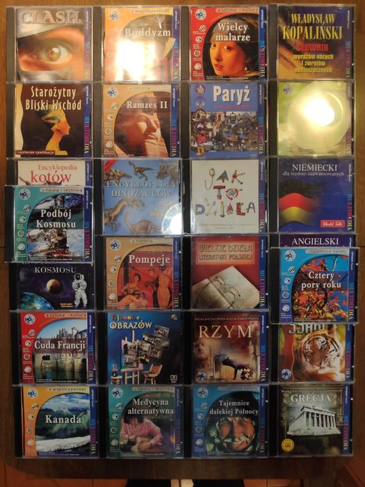 27 sztuk Zestaw Encyklopedia Optimus Pascal Jak to działa płyty CD PC