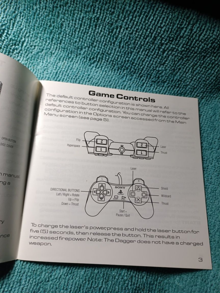 Ps1 Asteroids psx psone Książeczka Angielska