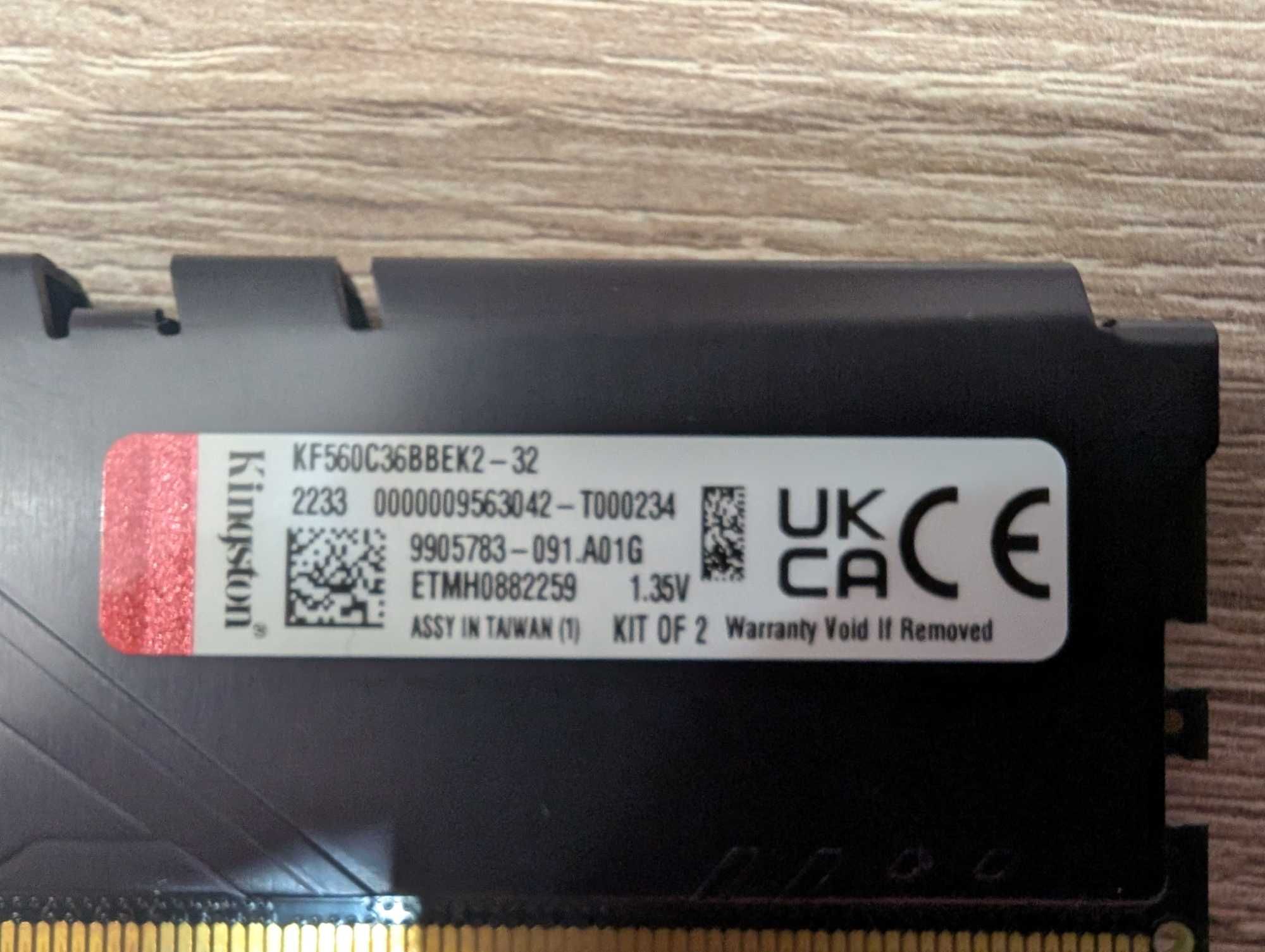 ОЗУ Kingston Fury DDR 5 32GB (2x16GB) 6000 CL36-38-38 EXPO/XMP