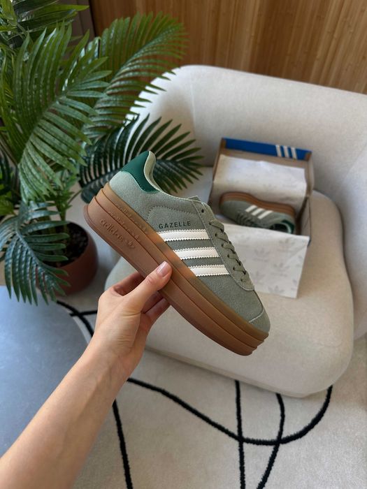 Кросівки Adidas Gazelle Bold Platform Turquoise premium