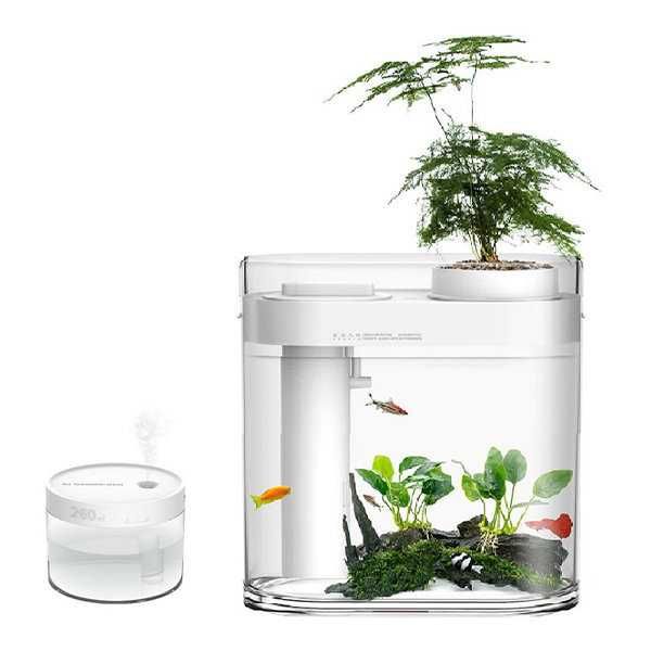 Xiaomi Descriptive Geometry Amphibious Fish Tank (HF-JHYGQC 001) White