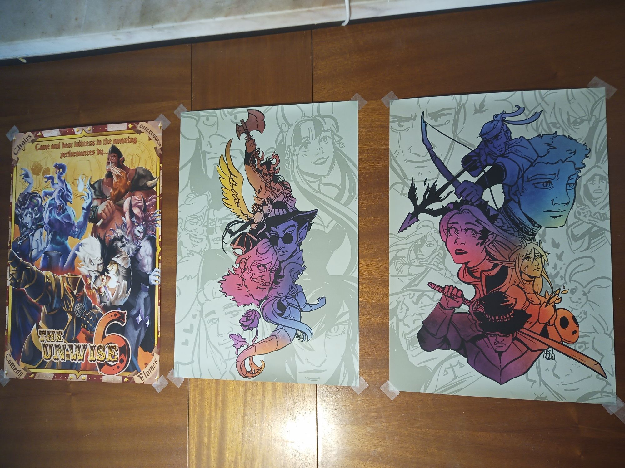 12 Pôsters/ Prints - Heróis DnD