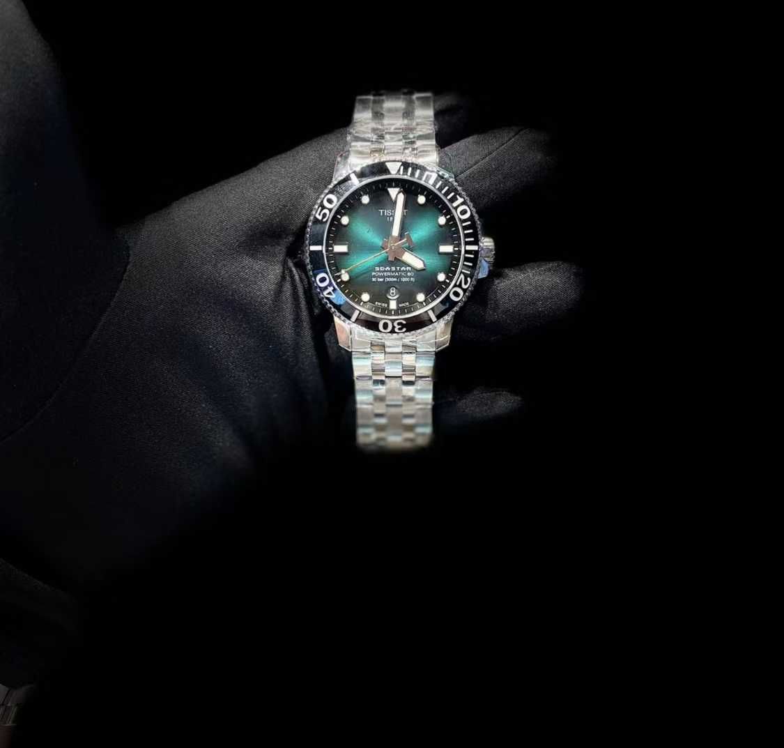 Tissot Starfish Series Night Light Green Dial 43mm